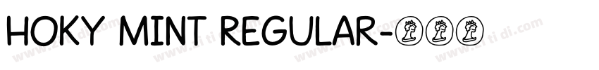 Hoky Mint Regular字体转换 Hoky Mint Regular字体转换